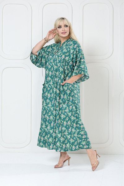 mervemoda Women's large size woven dress
