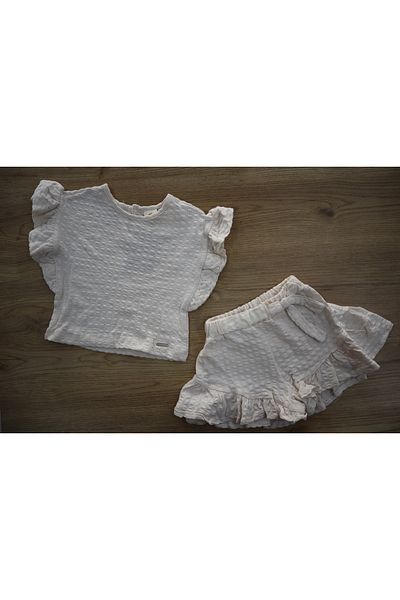 Vita Bella Luxe Baby Linen Shorts Plain Set