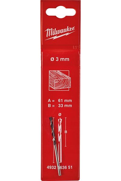 Milwaukee Wiertło do drewna 3 x 33/60 mm (1)