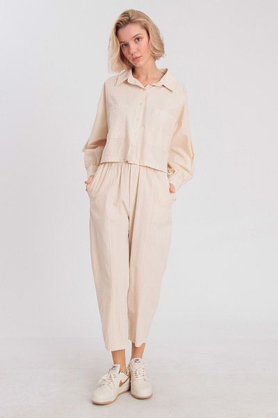 My Blog Natural Shirt Pants Set - 50757