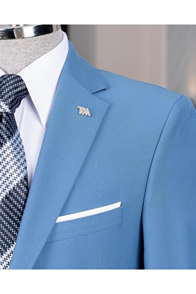 TerziAdemAltun Italian Style Slim Fit Jacket Pants Suit Oil T14157