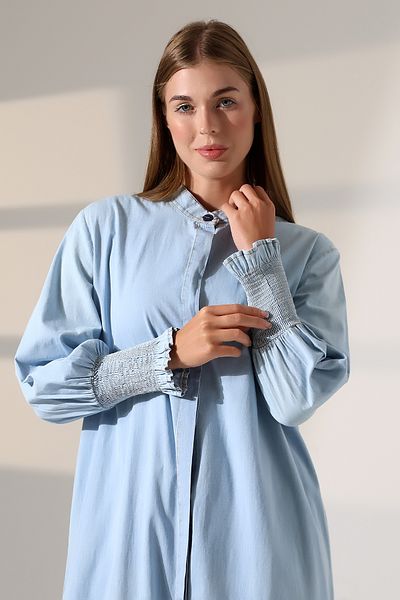 ensade Hijab Stylish Double Suit – Slim Jeans Long Cap and Pants Combination