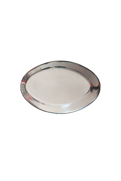 gogiva Platter, Stainless Steel, Oval