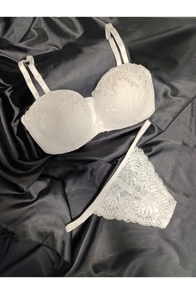 Butik DESTEKSİZ TOPARLAYICI DANTELLİ SÜTYEN TAKIMI