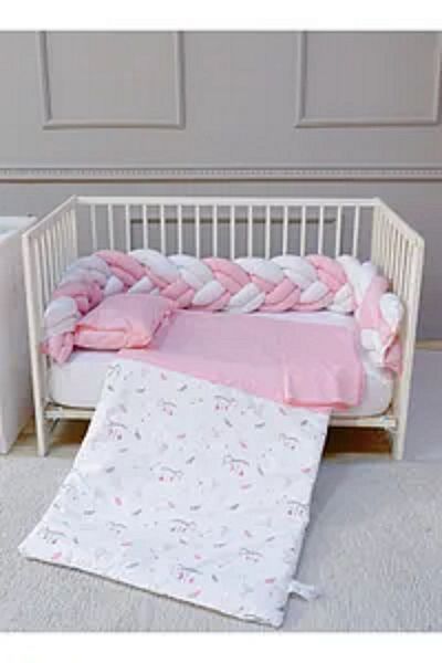 Fun Moment Braided crib with comforter, pillow and sheet