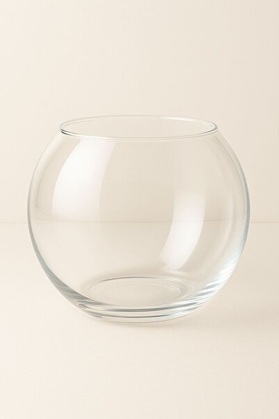 Kelepir Fırsatlar Cam Fanus Vazo 8x10 cm – Şeffaf Dekoratif Küre