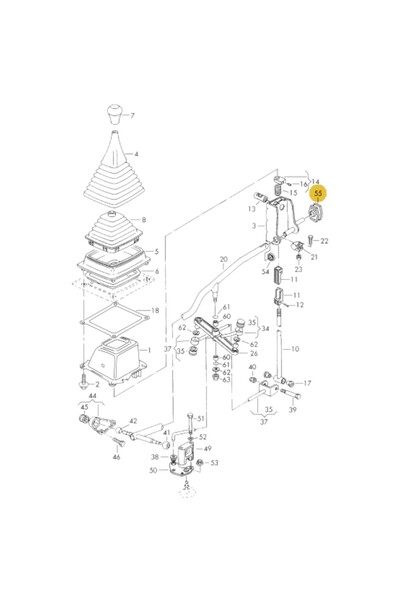 Vass41 Gear Shift Lever Bushing for Vw Transporter T4 1995-2003 701711259B