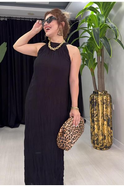 La Perla Boutique Kraş Halter Black Dress