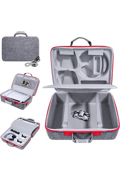 APES PS5 Carrying Case, Travel Bag Compatible Playstation 5 Disc Waterproof Large Capacity (Grey)