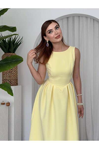 EtikaOnline Bea Midi Atlas Uzun Elbise