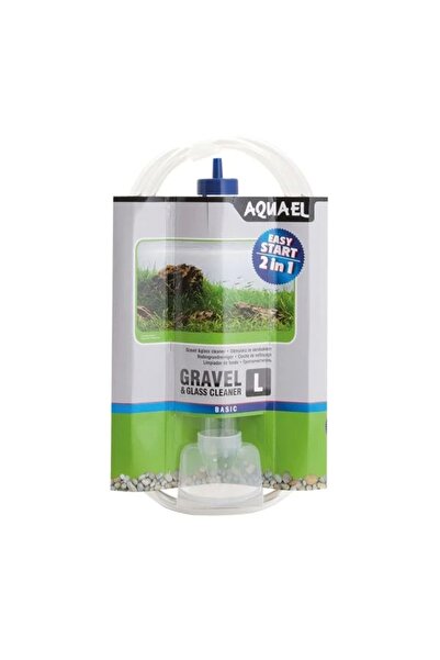 Aquael Gravel & Glass Cleaner Dip Süpürgesi L