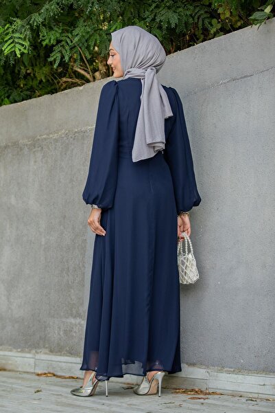 Tesettür Çarşım Narin Mat Şifon Tesettür Abiye-Laci