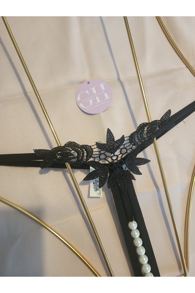G&H UNDERWEAR String Thong Panties with Pearls