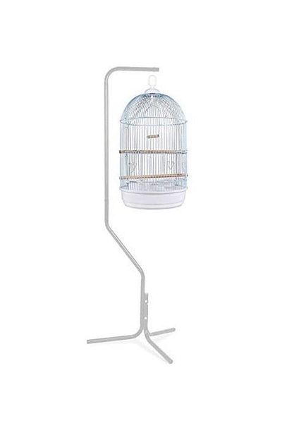 Others Metal Bird Cage Stand with Hanging Hook, White