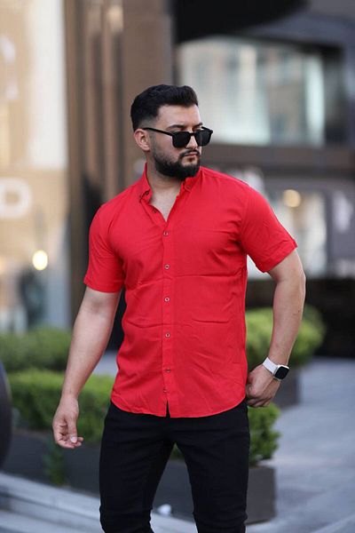 Klothy Men's Short Sleeve Summer Shirt 2459-1