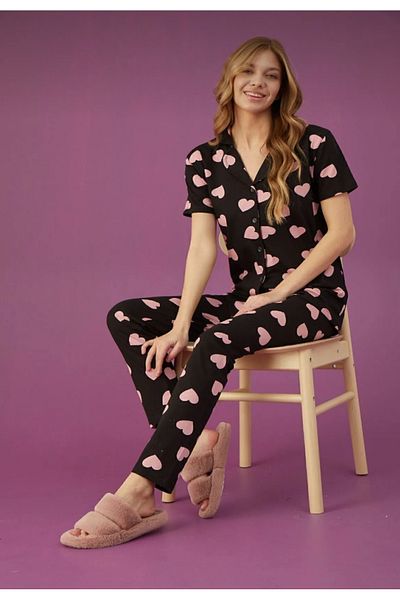 mamirko designed for you Buttoned Pajama Set Cotton