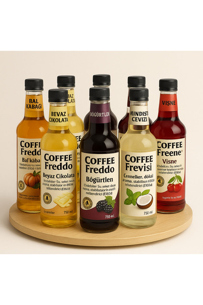 COFFEE FREDDO EKŞİ ELMA Kahve Şurubu Kahve Ve Kokteyl Şurubu Kalorisiz Formül...