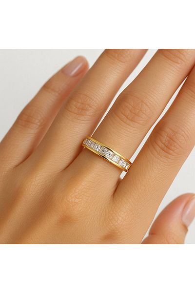 BY YASİN TOPÇU Light Path Steel Ring(19 Sizes)