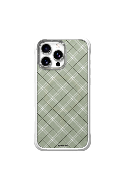Youngkit iPhone 16 Pro Uyumlu Kılıf M-safe Şarj Özellikli Argyle Serisi Kapak...