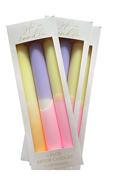 Ae'on candle studio Aeon pastel tonlar şamdan mum - (damlatmaz)