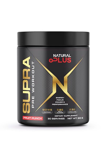 Natural Plus Supra 510 g - aroma Bubble gum,Pre workout