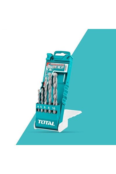 TOTAL 5 PCS Masonry Drill Bit Set - TACSD5051