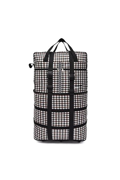 ZAAPPY Folding Oxford Fabric 35-Inch Rolling Luggage with 360 Degree Movement 5 Wheels Expandable
