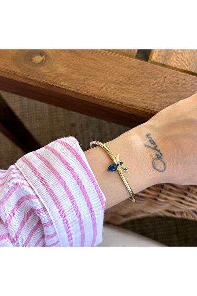 Alice İsstanbul Lacivert Taşlı Arı Kelepçe