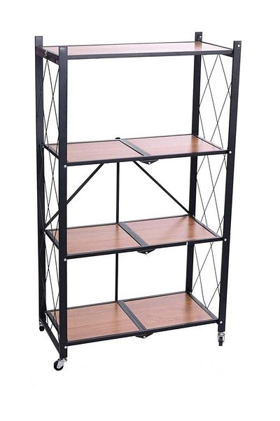 Türkiye Foldable Storage Shelves 4 Tier, Storage Racks Kitchen Cabinet, Shelf Storage Multipurpose Rack