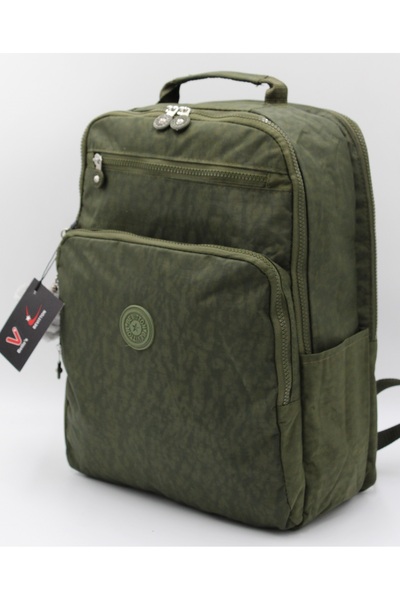 Harmela School Bag Water Resistant Unisex School Backpack Bts-1900 Khaki