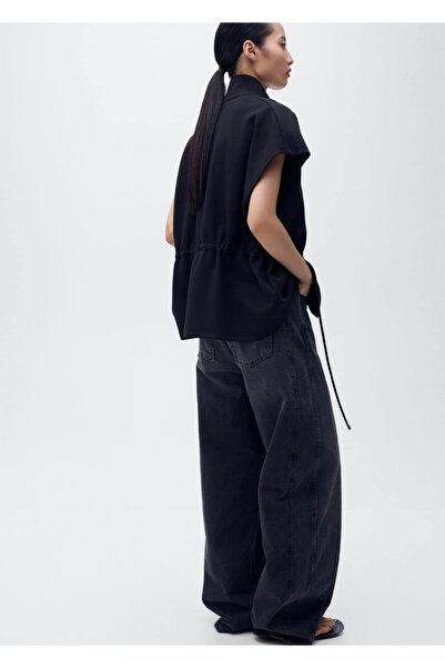 MANGO Woman Ayarlanabilir belli kısa kollu ceket