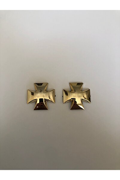 KumaşEvi Altın Renk Gotik Model Plastik Ayakkabı Tokası - 4x4 cm ( 1 ÇİFT )