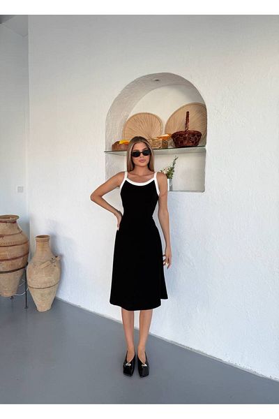 Bleu Petite Thin Strap Modal Fabric Women's Midi Dress