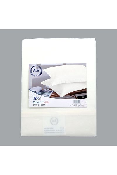As 2-piece solid color pillowcase
