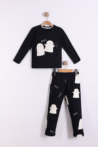 Pollito Hayeletli Unisex 2-Piece Bottom Top Pajamas Set