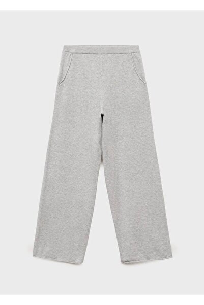 MANGO Kids Pamuklu dokuma pantolon