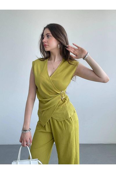 SANDY FASHİON Buckle Detail Set
