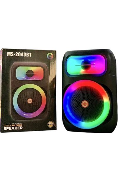 Generic Portable Party Mini Karaoke Speaker with Soundbar Box DJ Lights