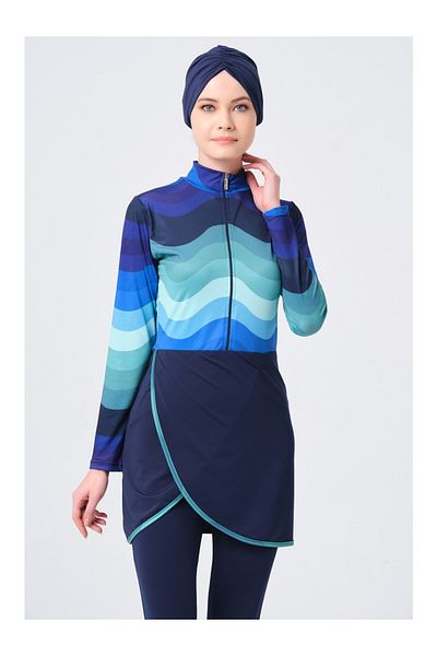 ALFASA Lycra Swimsuit Fabric Skirt Detailed Women's Swimsuit