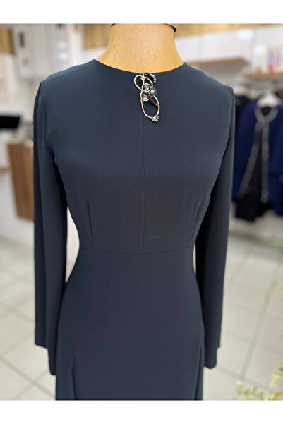 Aker Lacivert Elbise