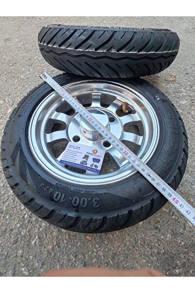 Arzu / Monero Ebike 3 teker li arka jantı çelik kalın dubleks lastiklı 300x10...