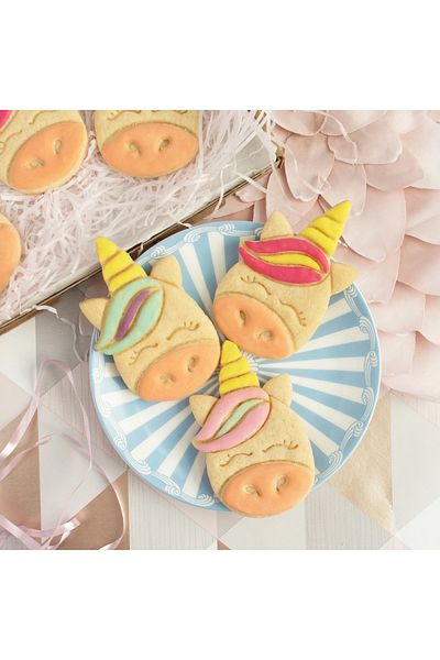 Hobist Cute Unicorn Patterned Cookie Mold and Sugar Dough Mold