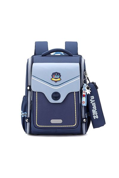 OricareFain School Backpack, NEVERMORE, Water-Resistant, Breathable Straps, 39 x 30 x 20 cm, Light Blue