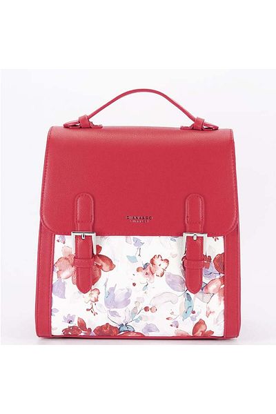 Diana&Co Red backpack with floral print DHJ731-3 M11