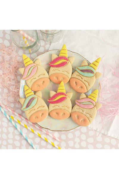 Hobist Cute Unicorn Patterned Cookie Mold and Sugar Dough Mold