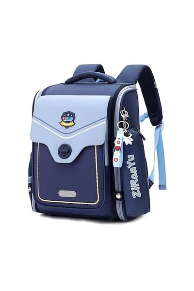 OricareFain School Backpack, NEVERMORE, Water-Resistant, Breathable Straps, 39 x 30 x 20 cm, Light Blue