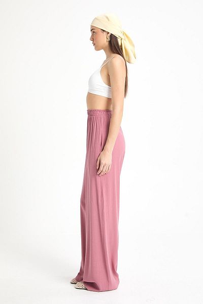 minaaise Dusty Rose Modal Fabric Pants Kimono Bottom/Top Set 29199