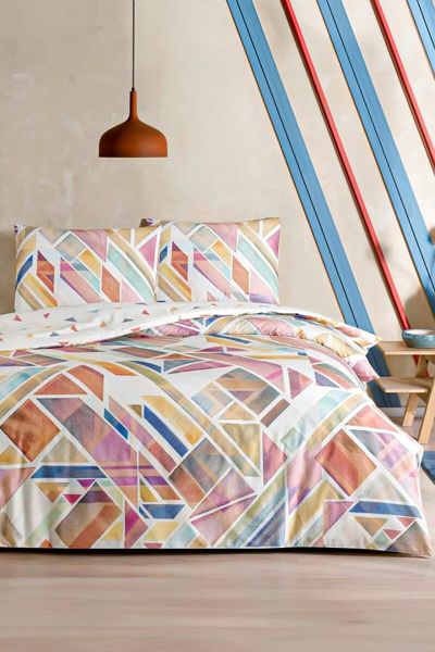 Taç Ranforce 100% Cotton Double Duvet Cover Set with Elastic Sheet