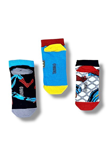SPIDERMAN Licensed Boy's 3 Pairs Booties Socks 22856