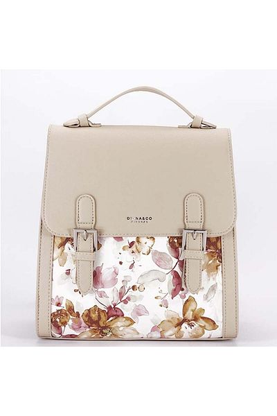 Diana&Co Beige backpack with floral print DHJ731-3 M11